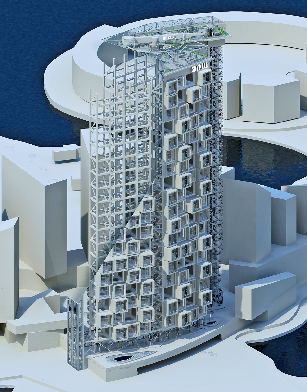 Image showcasing Knoppa -modular mixed use highrise – Tastula